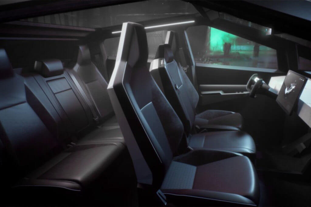 interieur cybertruck tesla