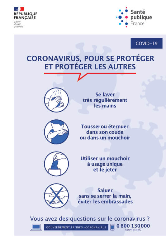coronavirus gestes barrière