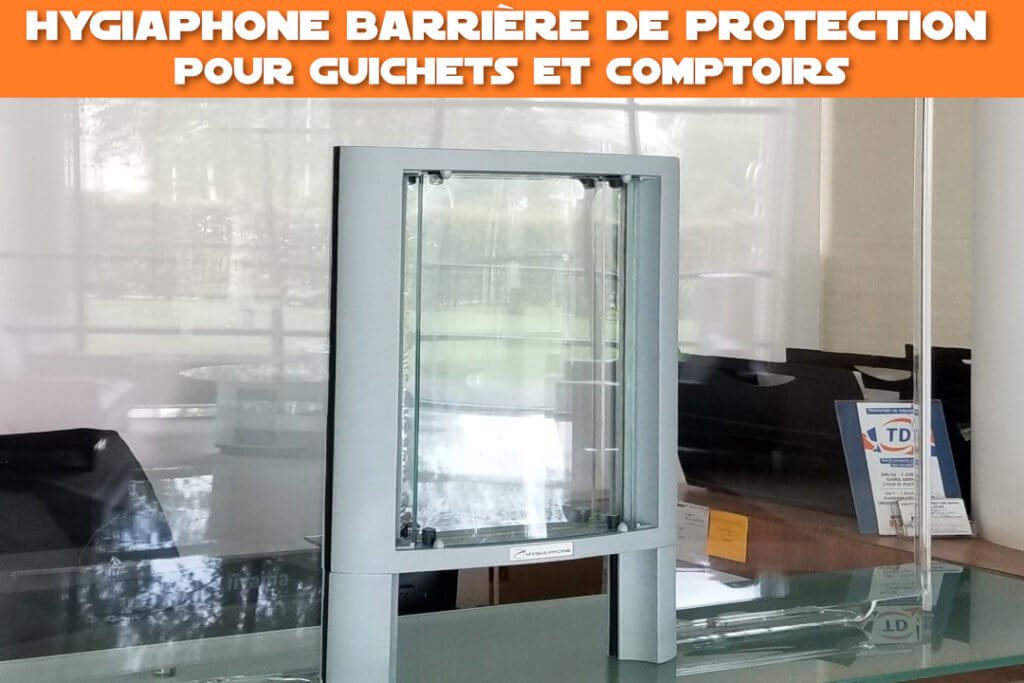 hygiaphone barriere de protection pour guichets et comptoirs