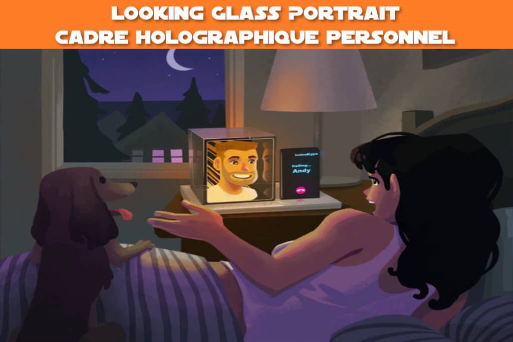 Looking Glass Portrait : cadre holographique personnel