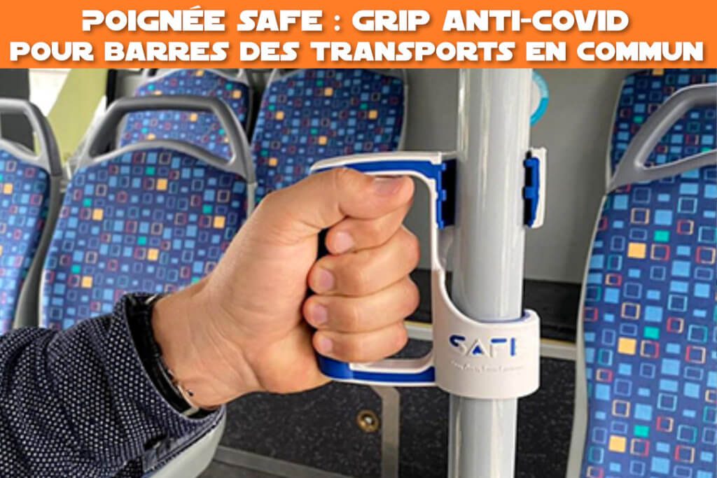 poignée safe : grip anti-covid pour barres de transports en commun